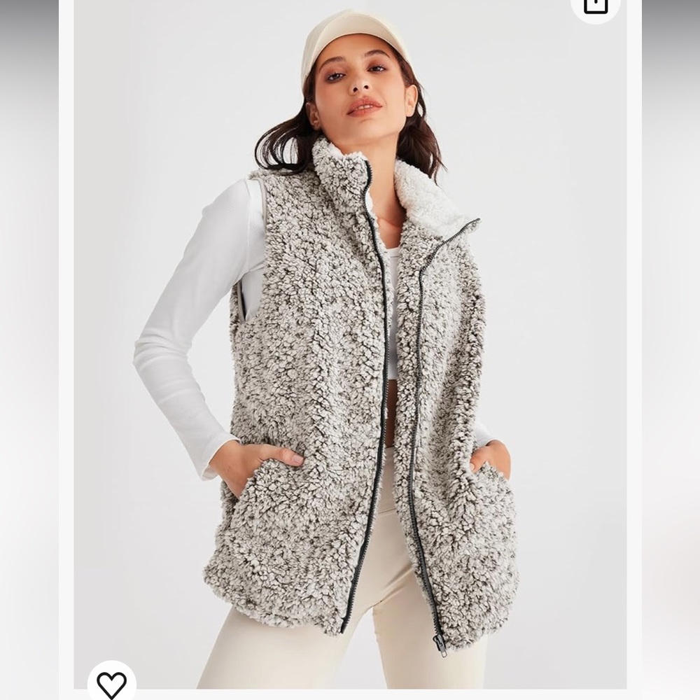 Women’s fuzzy vest